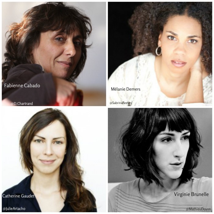 Collage voix de femmes - Fabienne Cabado, Mélanie Demers, Catherine Gaudet et Virginie Brunelle
