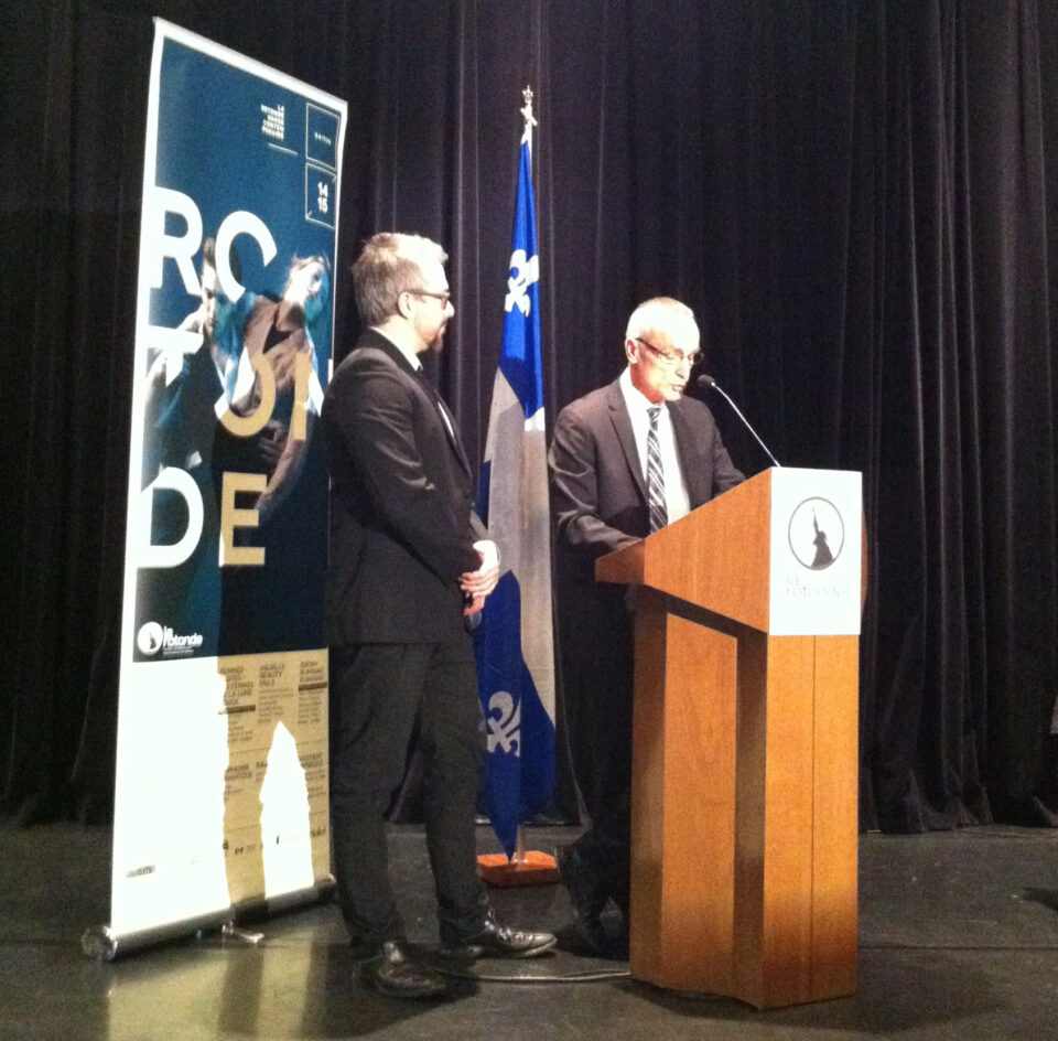 Allocution de Jules Bois – La Maison pour la danse de Québec – 19 février 2015