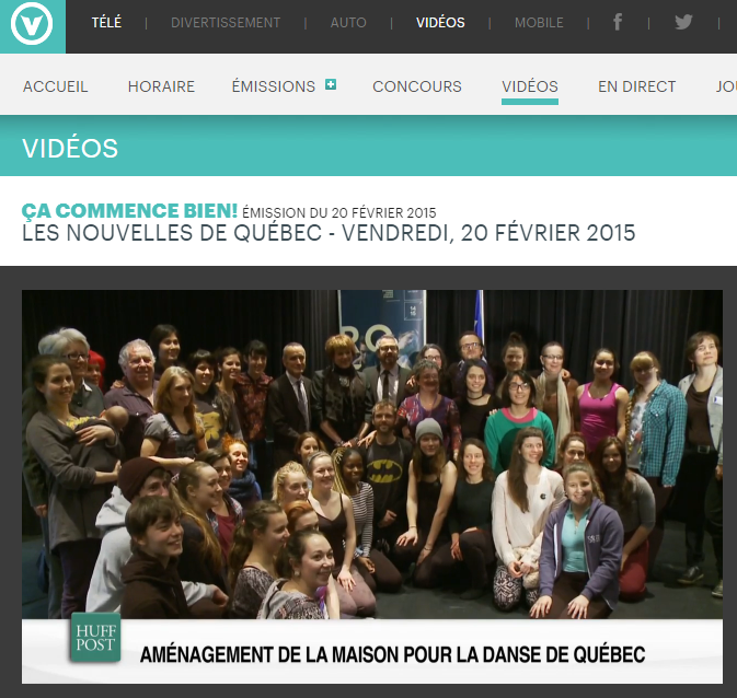 La Maison pour la danse de Québec : ça commence bien!