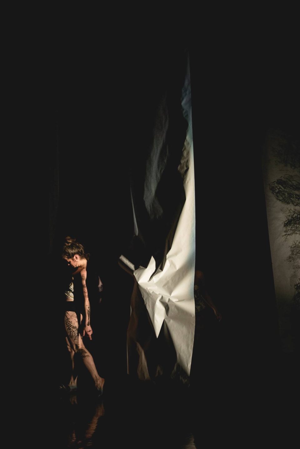 Photo tirée de la création Ondes du Collectif LAS - Crédit : Emilie Dumais